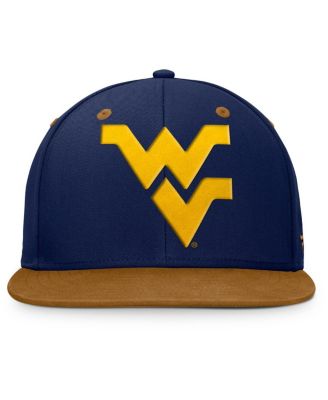 Men's Navy/Brown West Virginia Mountaineers Noboa Fitted Hat