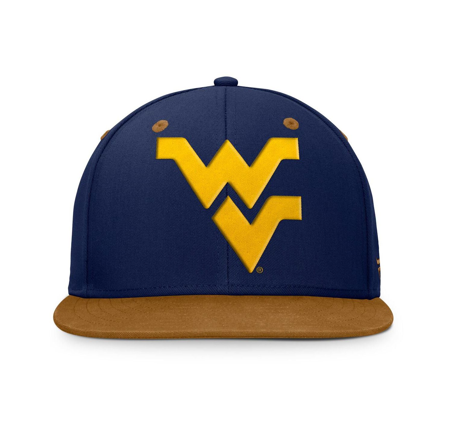Men's Navy/Brown West Virginia Mountaineers Noboa Fitted Hat
