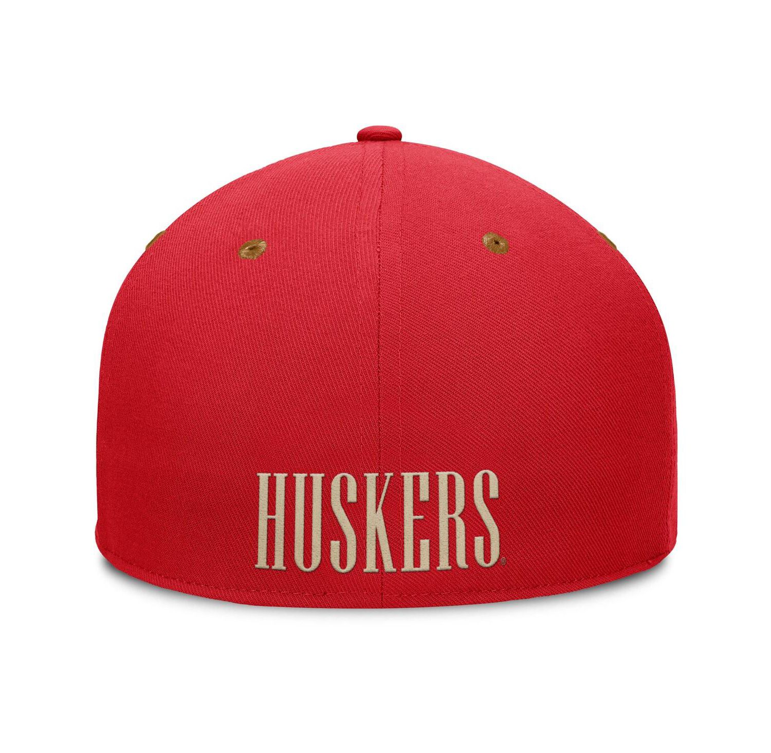 Men's Scarlet/Brown Nebraska Huskers Noboa Fitted Hat