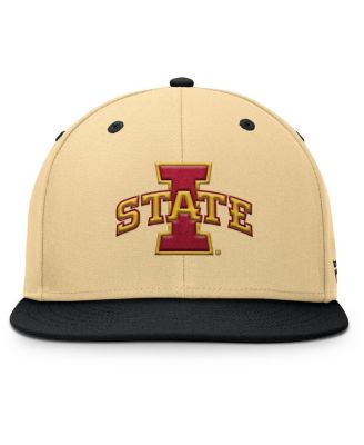 Men's Khaki/Black Iowa State Cyclones Balance Fitted Hat