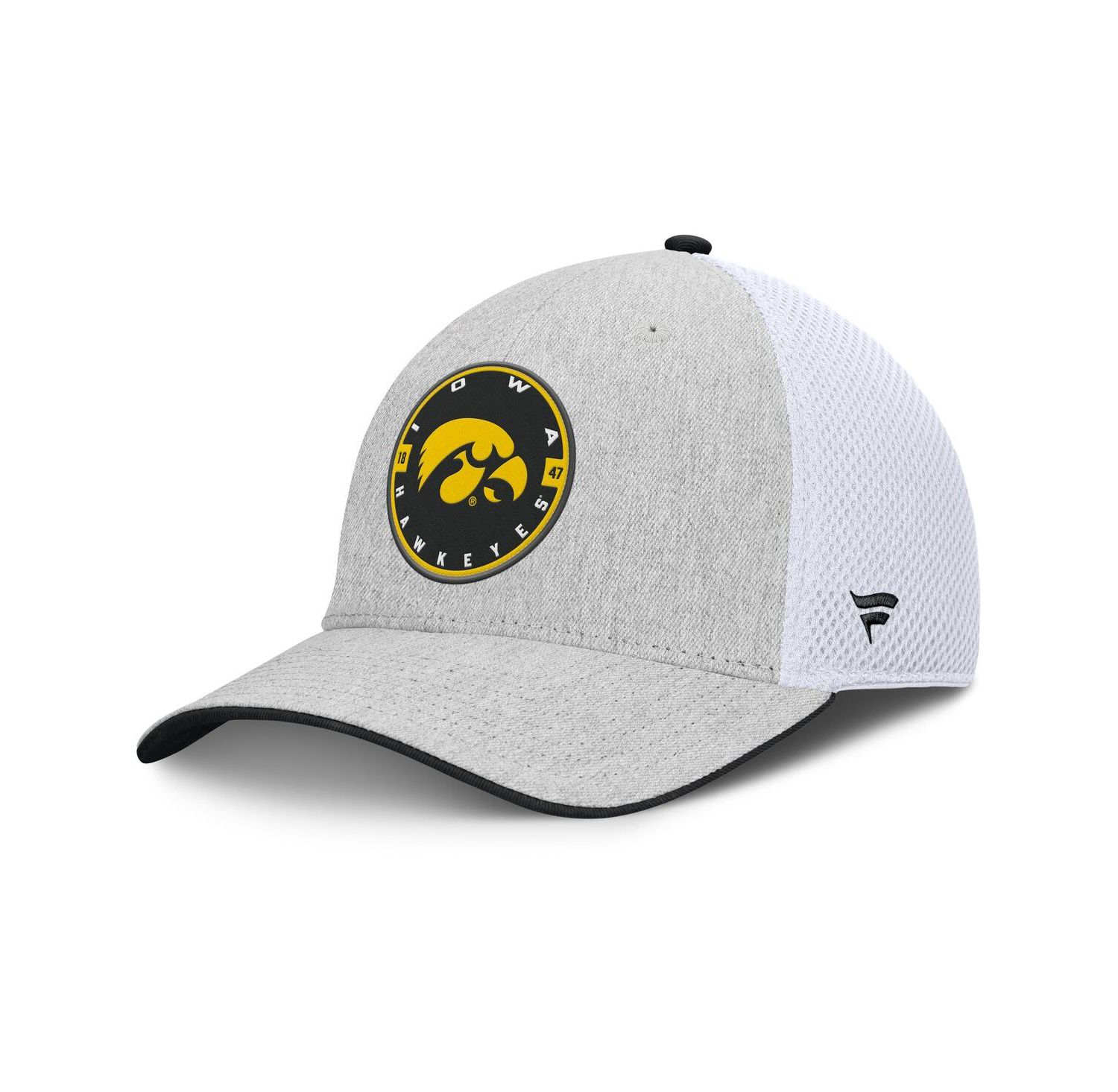 Men's Heather Gray/White Iowa Hawkeyes Trigger Flex Hat