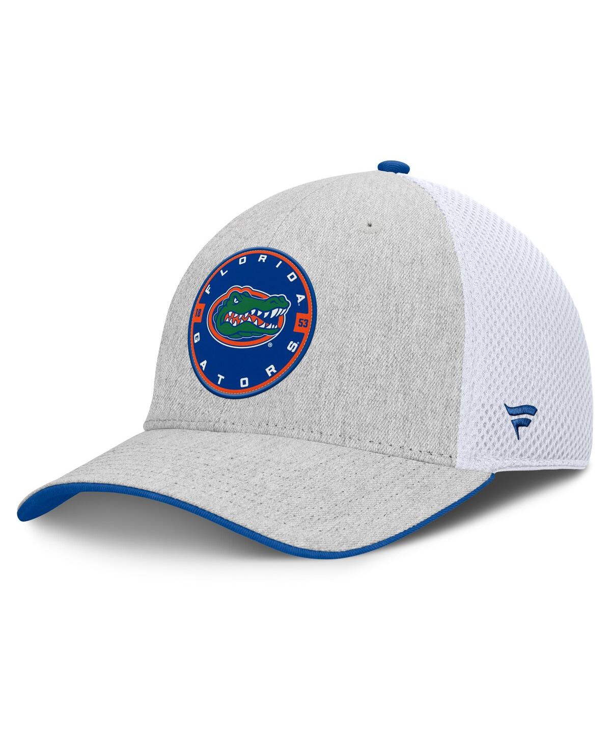 Men's Heather Gray/White Florida Gators Trigger Flex Hat - Heather Gray, White