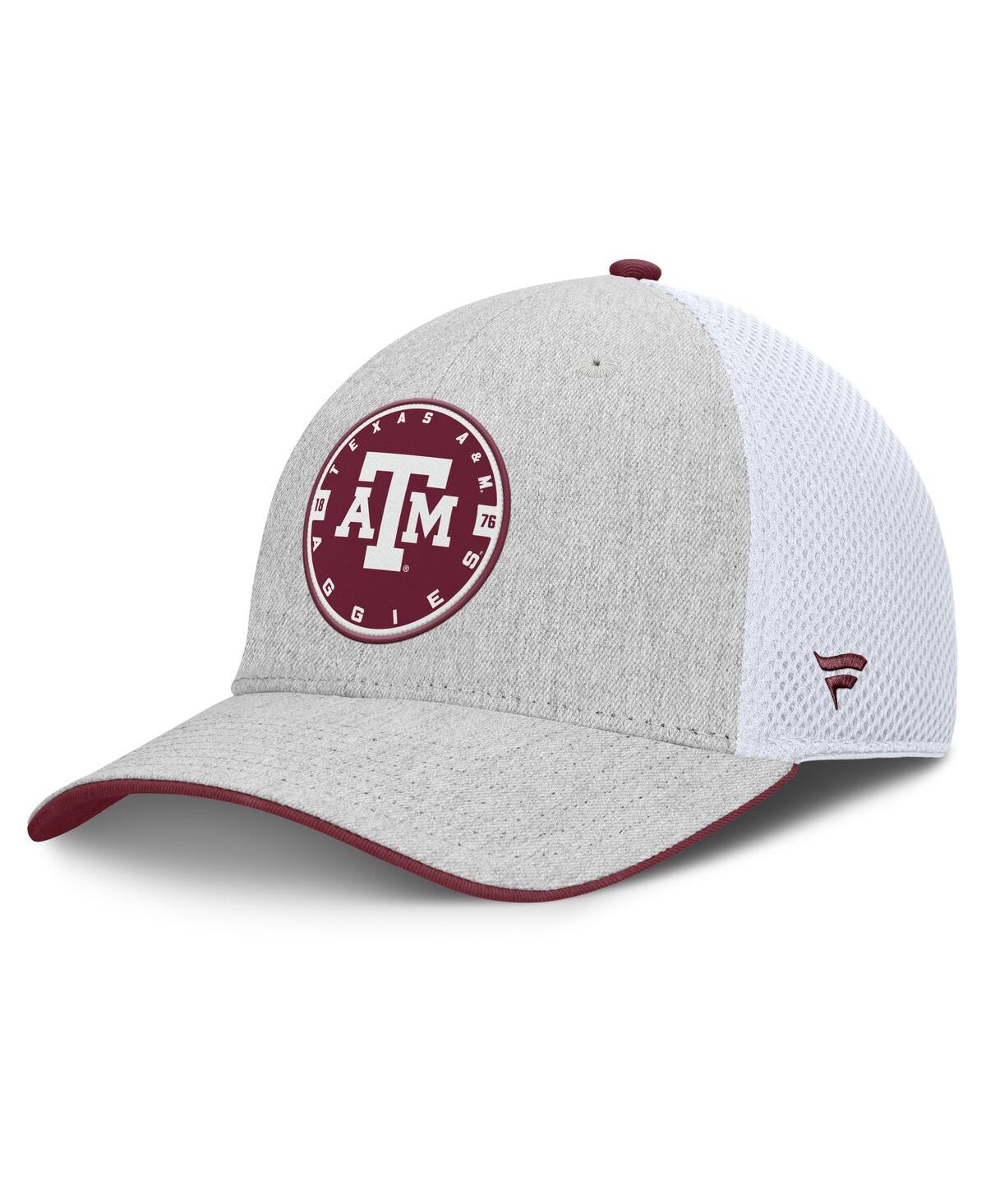Fanatics Men's Heather Gray/white Texas A M Aggies Trigger Flex Hat