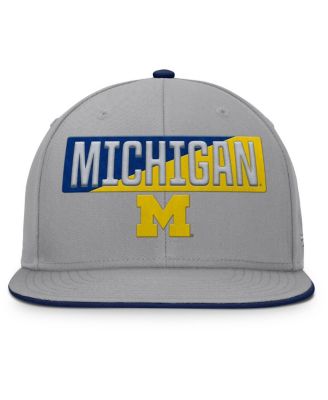 Men's Gray Michigan Wolverines Duo Snapback Hat