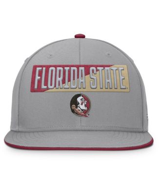 Men's Gray Florida State Seminoles Duo Snapback Hat