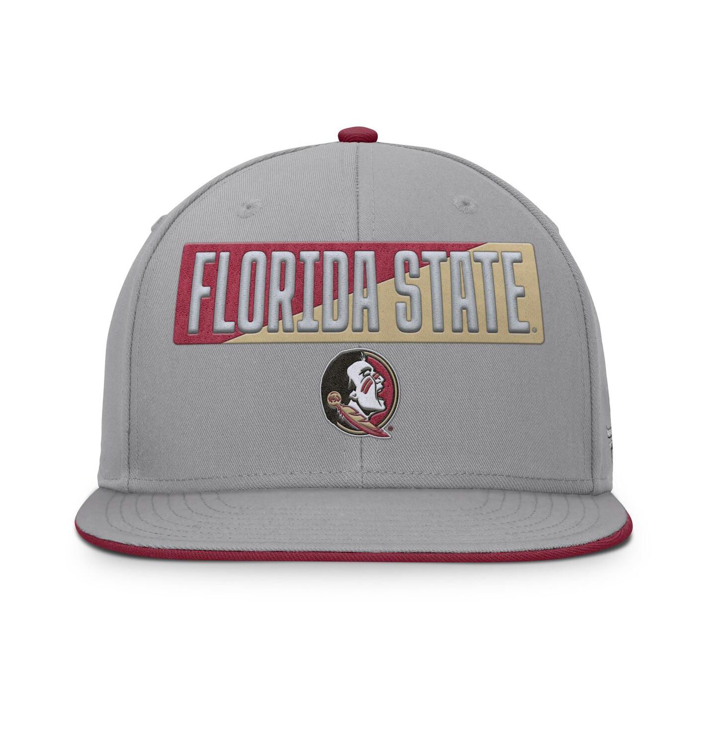 Мужские головные уборы Fanatics Gray Florida State Seminoles Duo Snapback Hat — фото 2