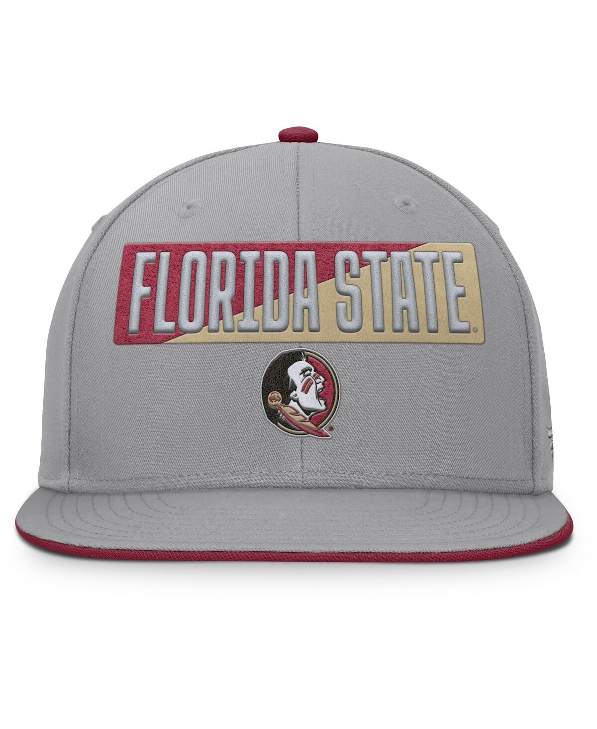 Fanatics Men's Gray Florida State Seminoles Duo Snapback Hat In Gray
