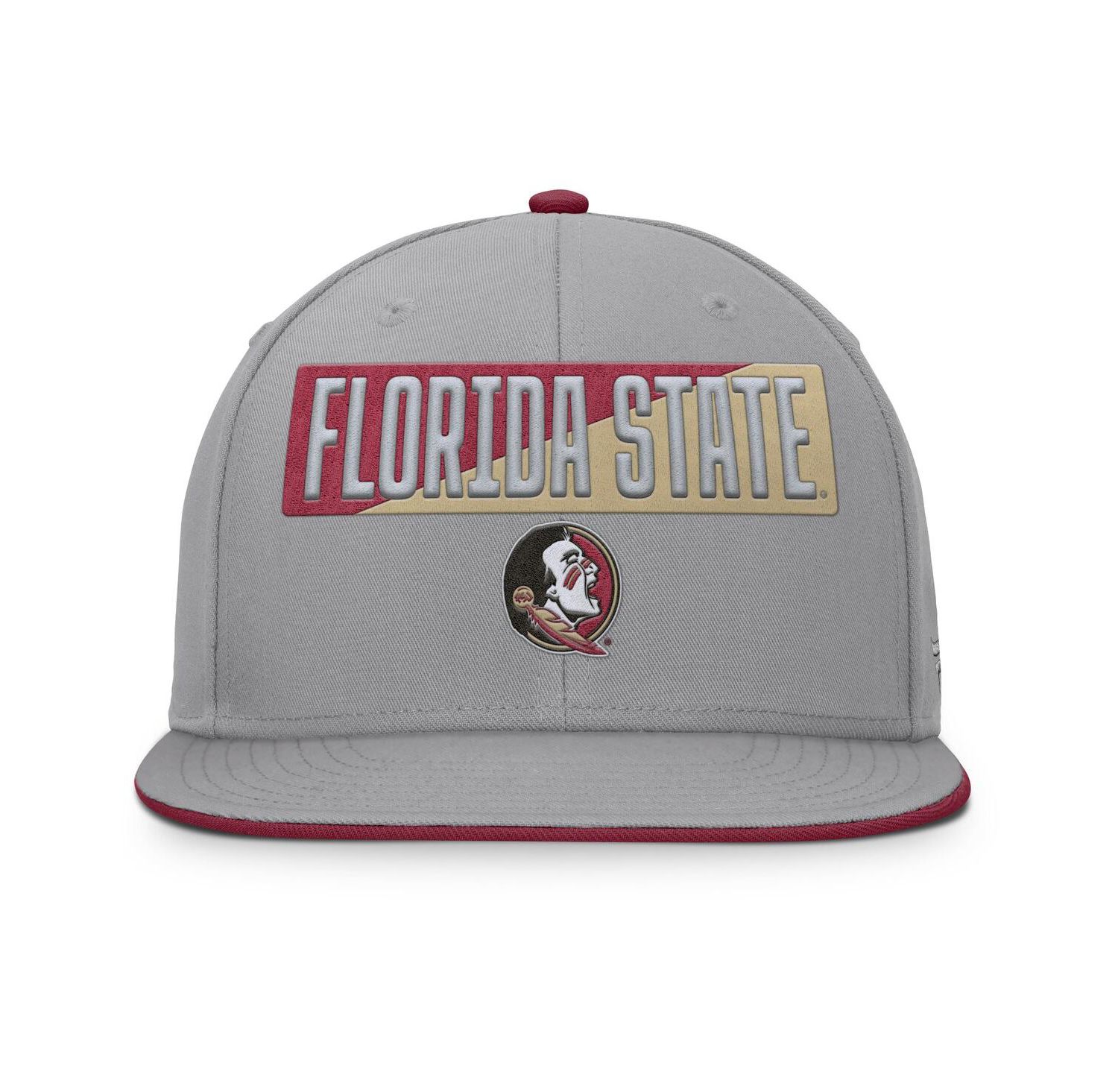 Men's Gray Florida State Seminoles Duo Snapback Hat