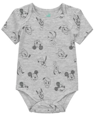 Baby Boys 3-Pack Mickey Mouse Short Sleeve Bodysuit