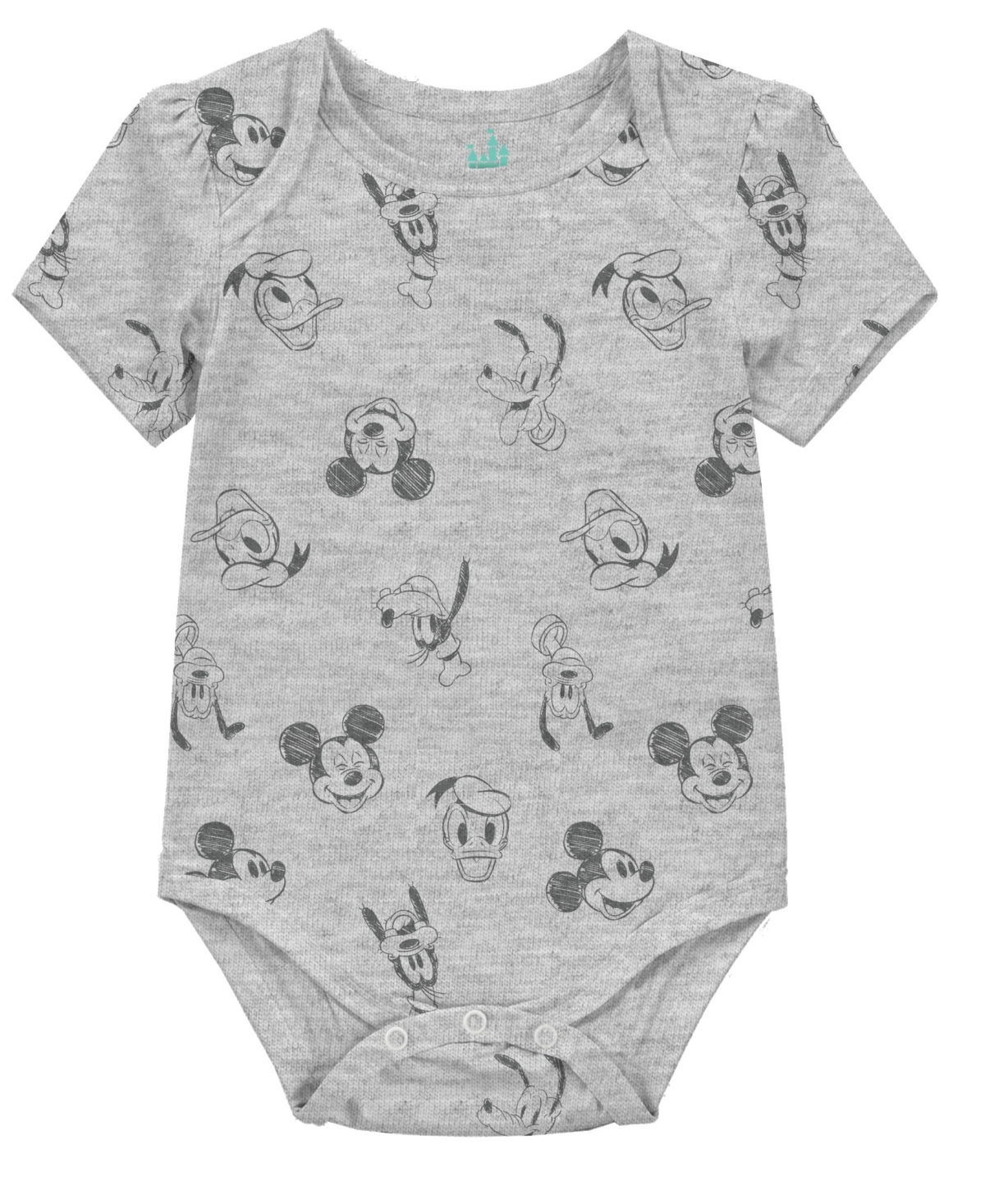 Disney Baby Boys 3-pack Mickey Mouse Short Sleeve Bodysuit In Multi