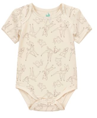 Baby Girls 3-Pack Bambi Short Sleeve Bodysuit
