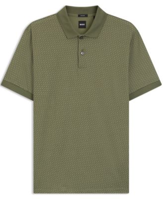 Men's Mercerized-Cotton Monogram Polo Shirt