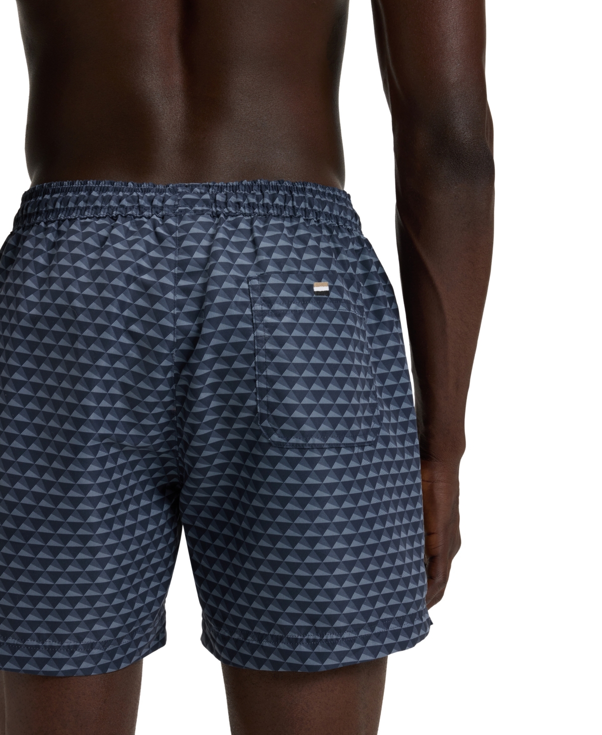Hugo Boss Boss By  Men's All-over Print Swim Shorts In Black