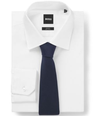 Hugo Boss - Men's Cotton Silk Structured Tie
