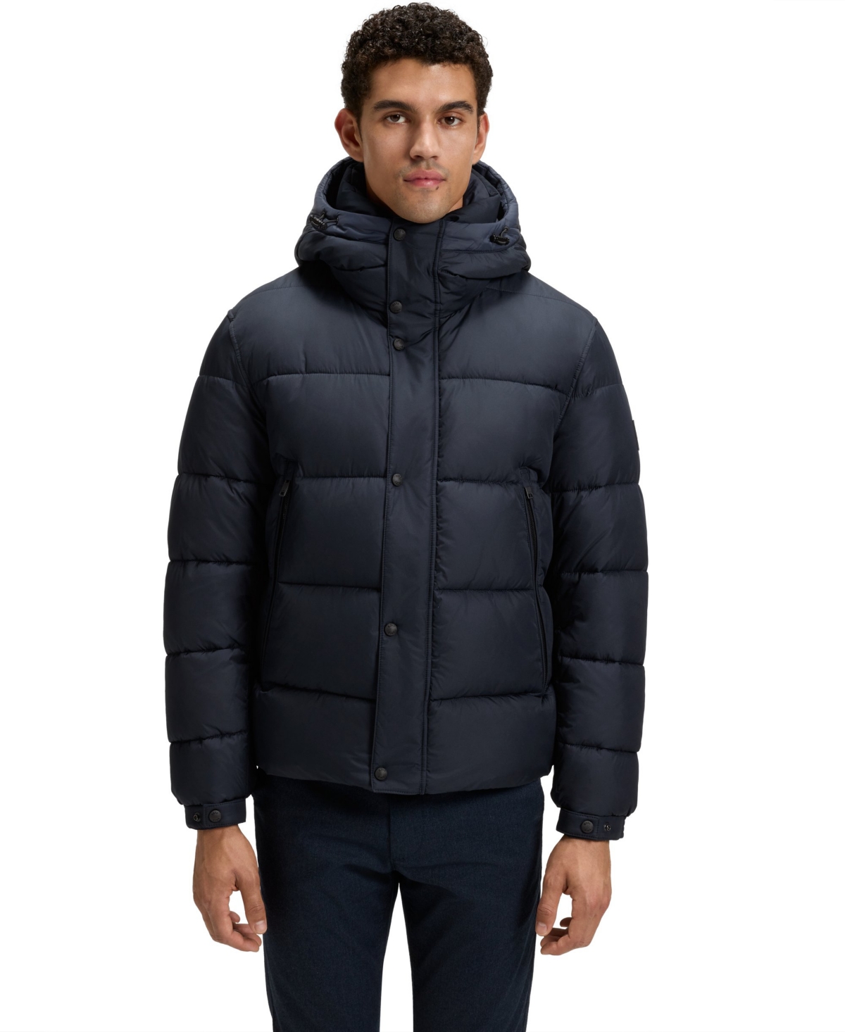 Boss by Hugo Boss Men's Regular-Fit Water-Repellent Puffer Jacket - Dark Blue