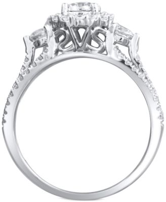 Diamond Engagement Ring (1 ct. t.w.) in 14k White Gold