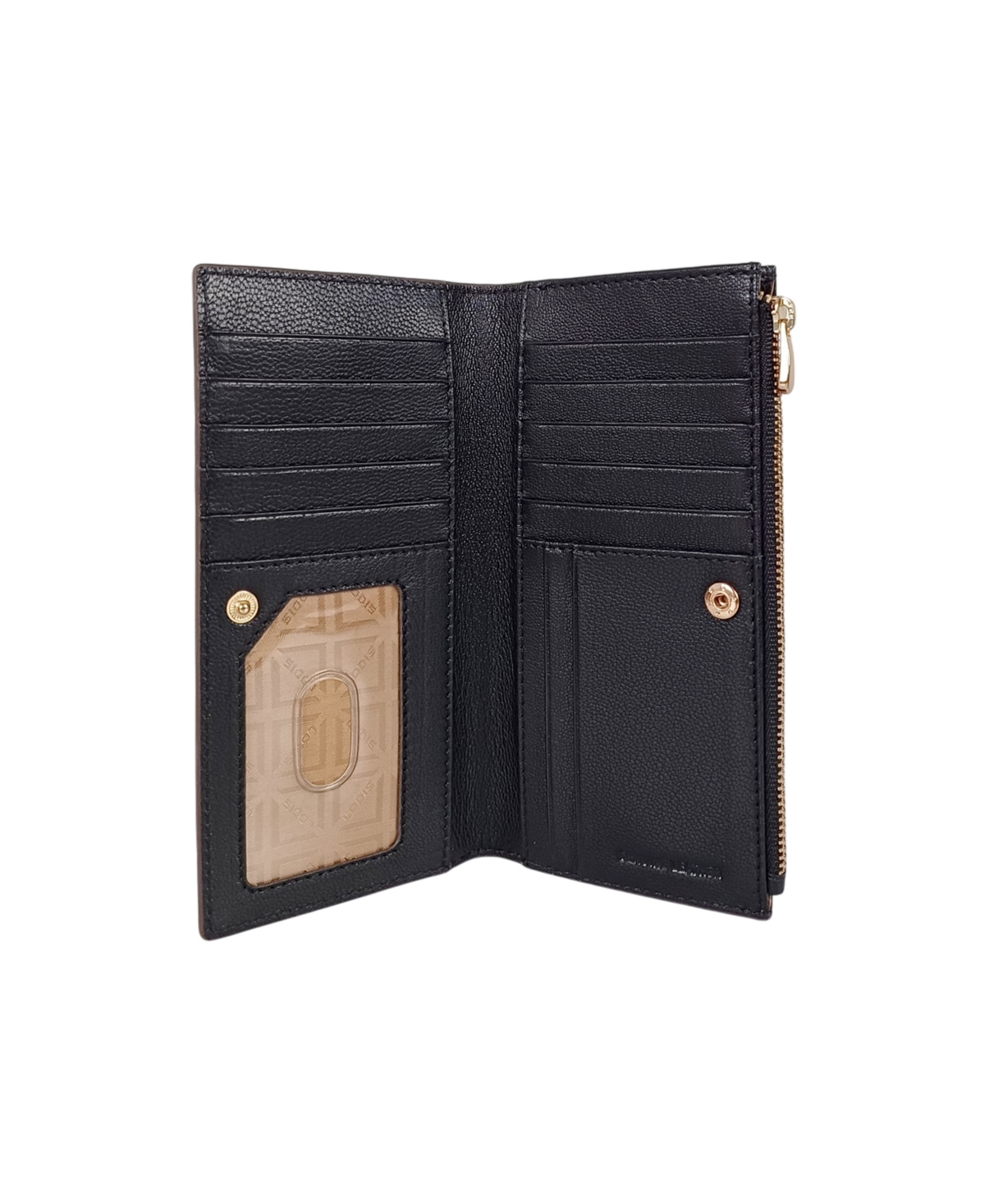 Lodis Deluxe Leather Zip Around Wallet In Black