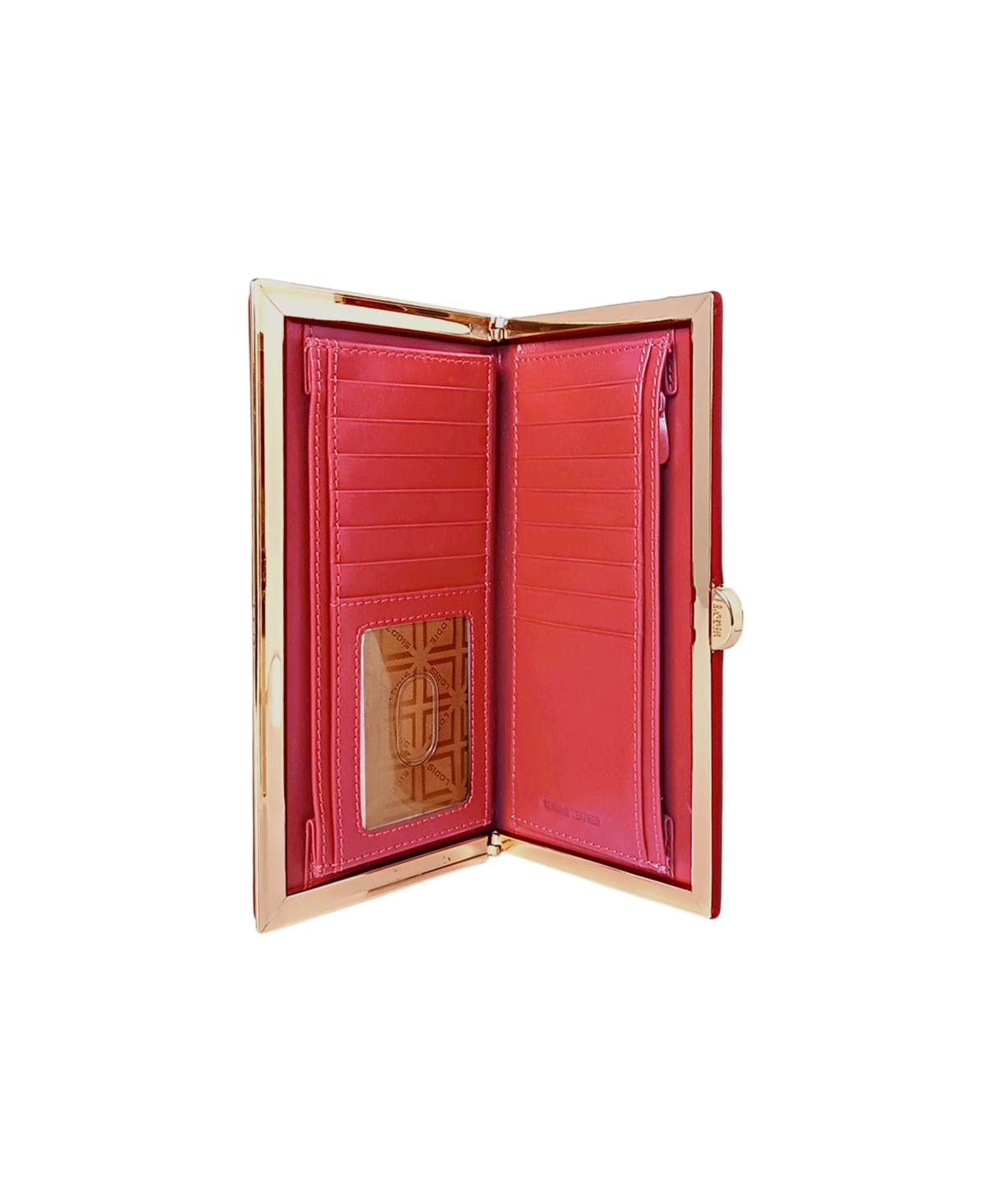 Lodis Glace Frame Lock Clutch In Red