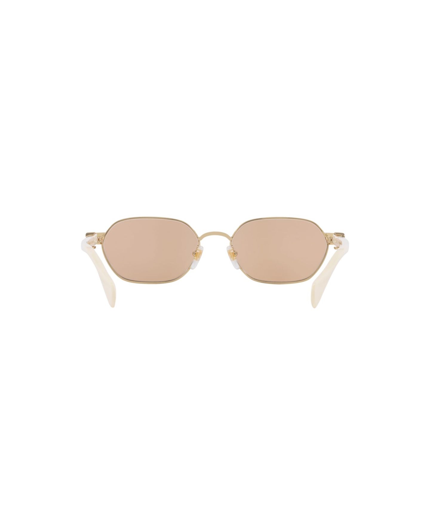 Женские солнцезащитные очки Gucci Oval Sunglasses, GG1593S GC002191, цвет: Золотой — фото 4