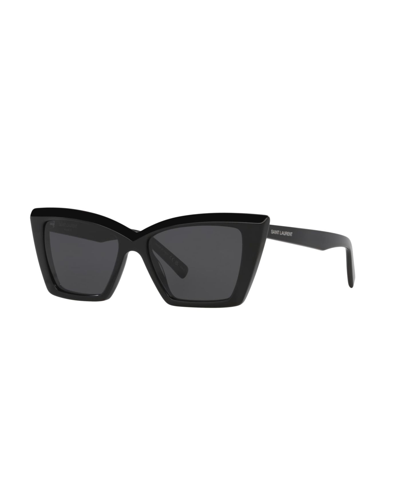 Женские солнцезащитные очки Saint Laurent Cat Eye Sunglasses, SL 657 YS000559, цвет: Чёрный — фото 1