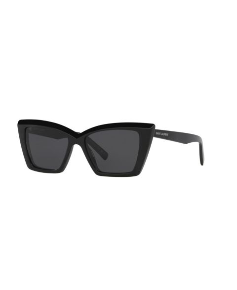 Женские солнцезащитные очки Saint Laurent Cat Eye Sunglasses, SL 657 YS000559, цвет: Чёрный