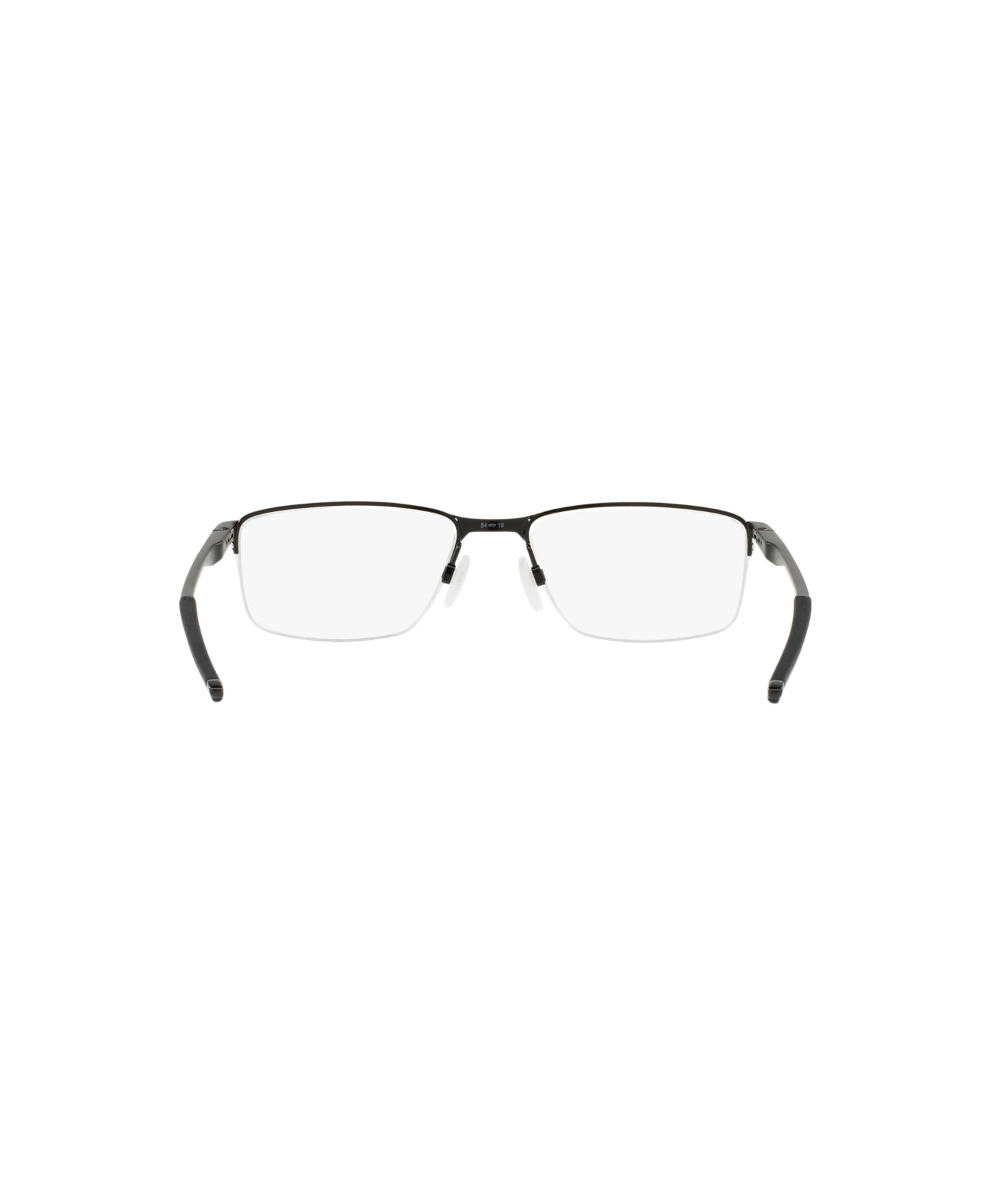 Мужские очки Celine Oakley Man Rectangle Metal OX3218 Socket 5.5 Eyeglasses, цвет: Полированный чёрный — фото 2