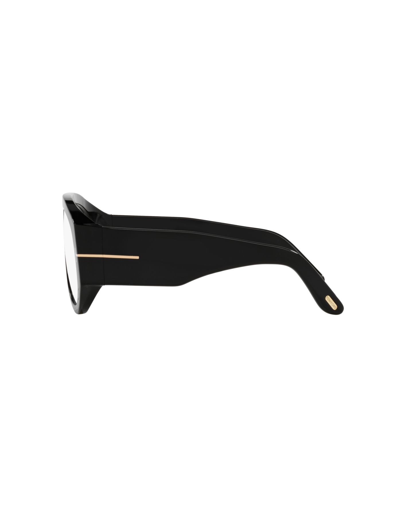 Мужские очки Tom Ford Man Pilot/Aviator Plastic FT5958-B Eyeglasses, цвет: Чёрный блестящий — фото 3