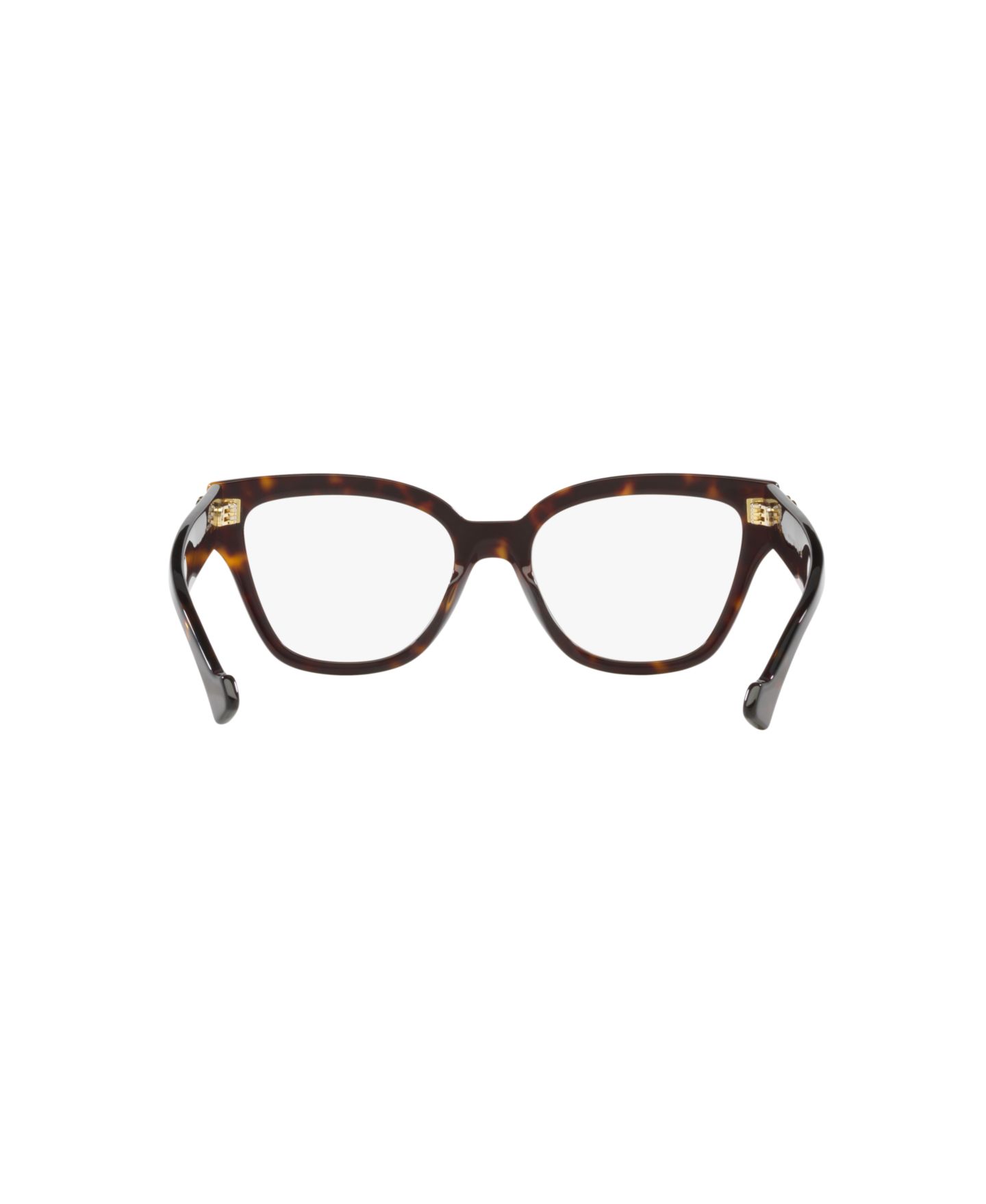 Женские очки Gucci Woman Round Plastic GG1424O Eyeglasses, цвет: Черепаховый блонд — фото 4