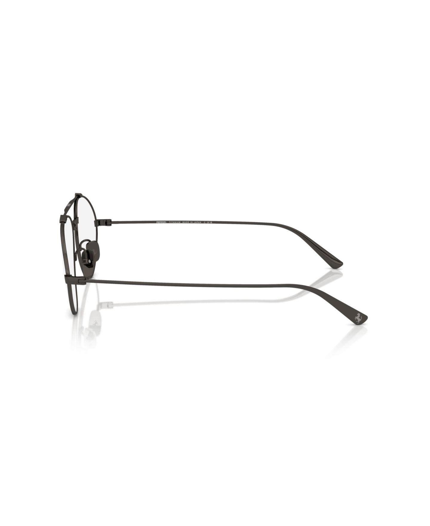 Очки Scuderia Ferrari Ferrari Unisex Irregular Titanium FH3001TD Eyeglasses, цвет: Графитовый металлик — фото 3