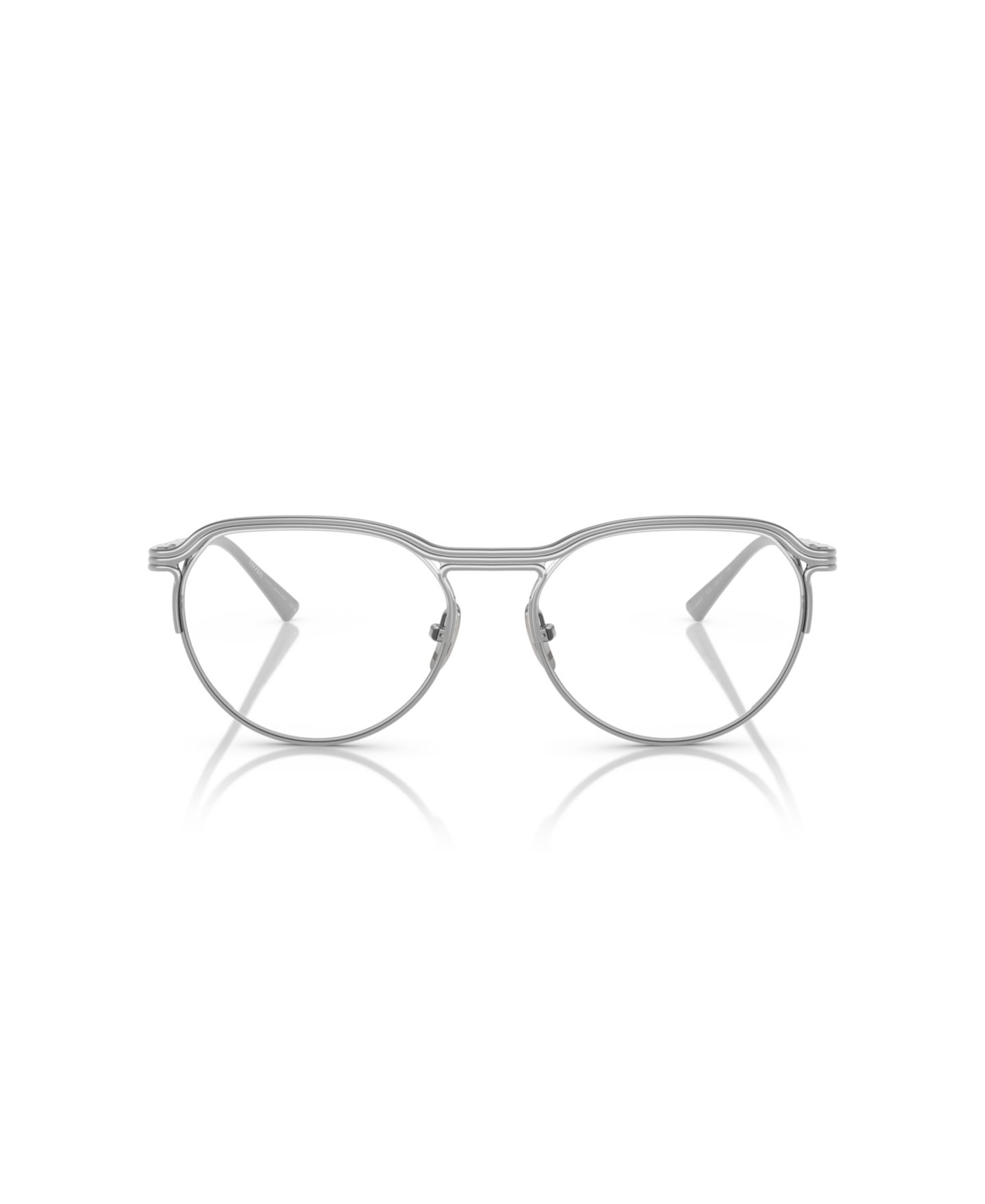 Очки Scuderia Ferrari Ferrari Unisex Oval Titanium FH3004T Eyeglasses, цвет: Серебряный — фото 3