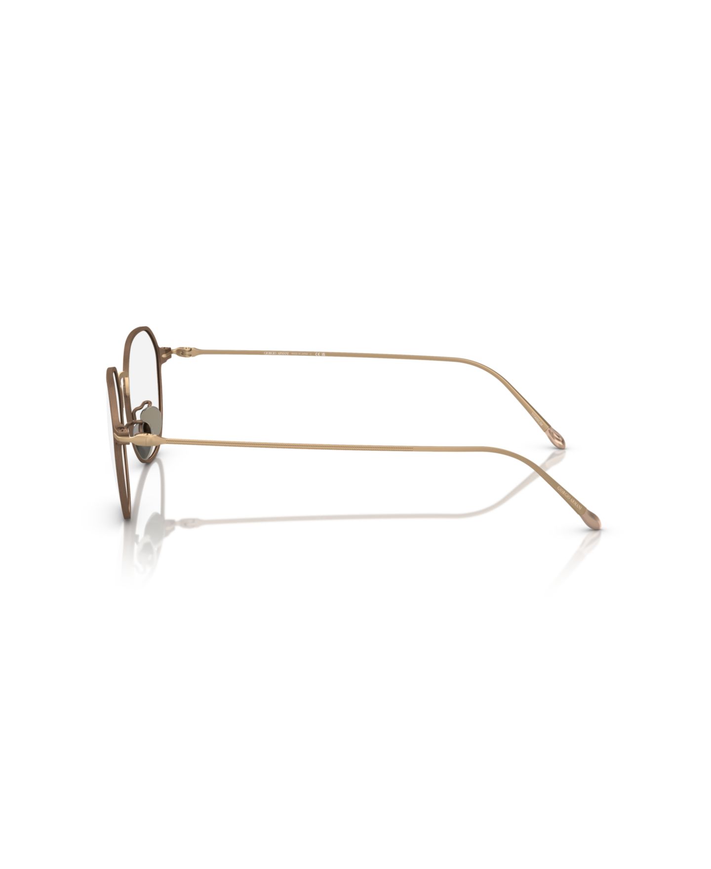 Мужские очки Giorgio Armani Man Panthos Titanium AR6138TM Eyeglasses, цвет: Матовый коричневый — фото 3