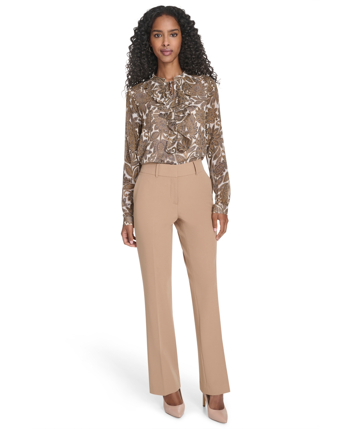 Tommy Hilfiger Women's Sutton Solid Bootcut Trousers In Multi