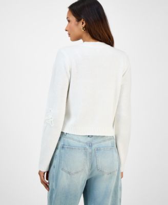 Women's Soutache-Trim Cropped Cardigan, Macy's Exclusive 