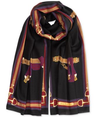 Equestrian Ribbon Wrap Scarf