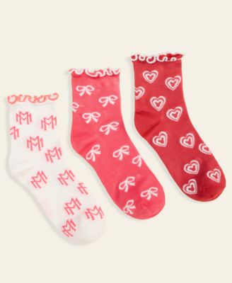 Disney | Macy's - Women's Minnie Mouse 3-Pair Fashion Sock Gift Set