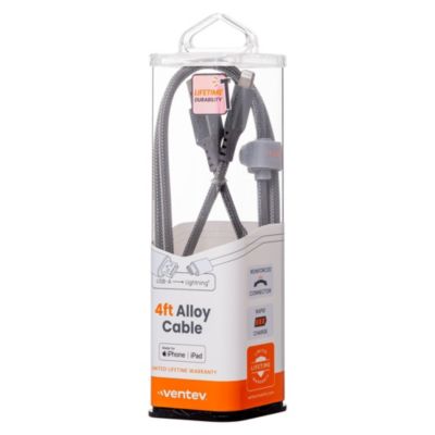 Alloy USB-A to Apple Lightning High Speed Ultradurable 4 Foot Cable