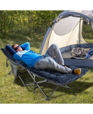 75 x 27.5 inch camping cot pads with soft and breathable crystal velvet