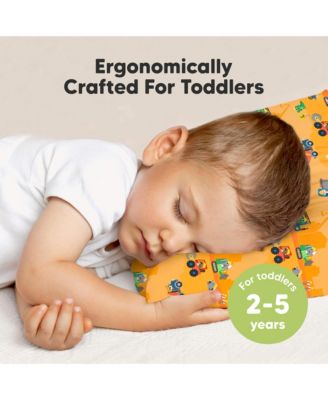 Toddler Pillow with Pillowcase, Small Pillow for Sleeping