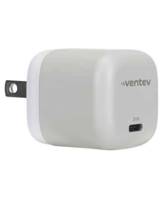 Ventev 30W ULTRAFAST USB-C Mini GaN Wall Charger and USB-C to USB-C Cable