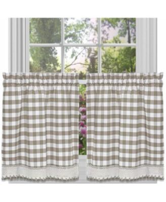 Buffalo Check Gingham Custom Window Curtain Treatments