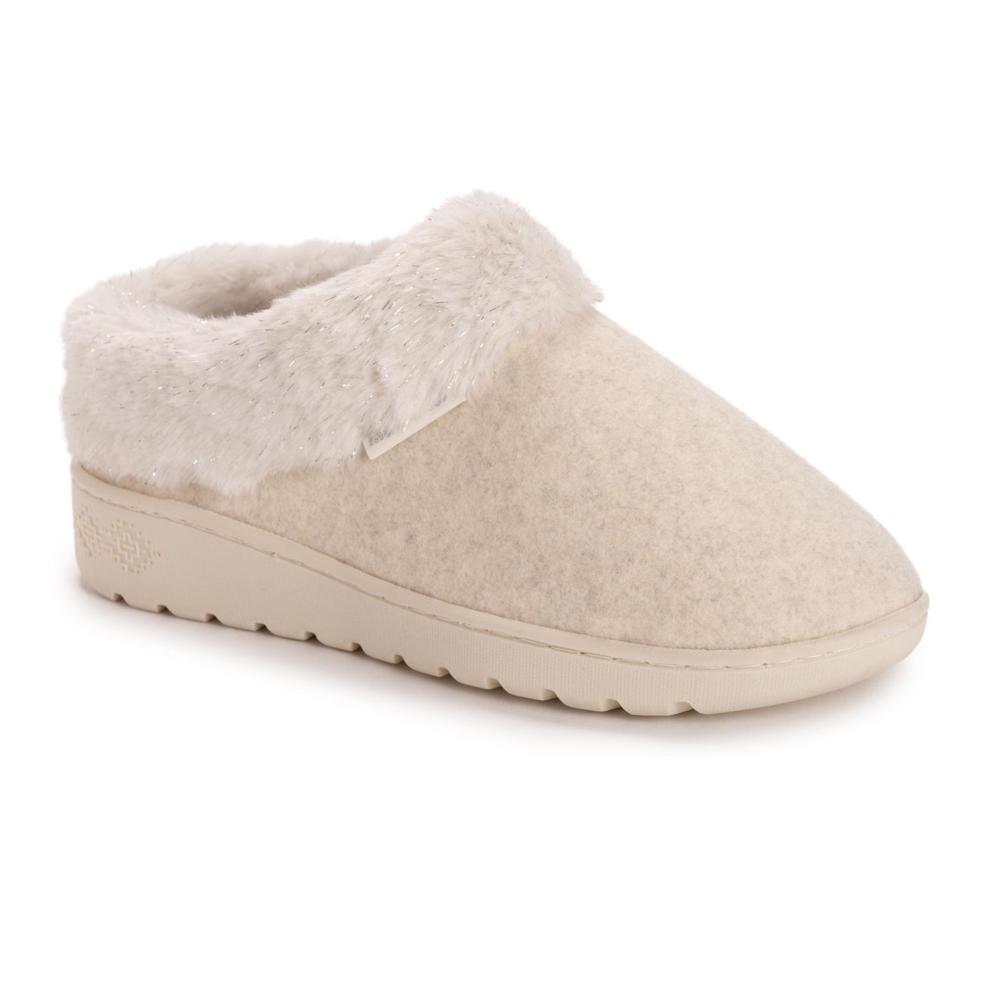 Женские тапочки MUK LUKS Nony Ann Slipper, цвет: Овсяный меланжевый — фото 1
