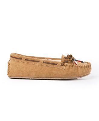 Women's Cally Thunderbird Animikii Suede Beaded Slippers