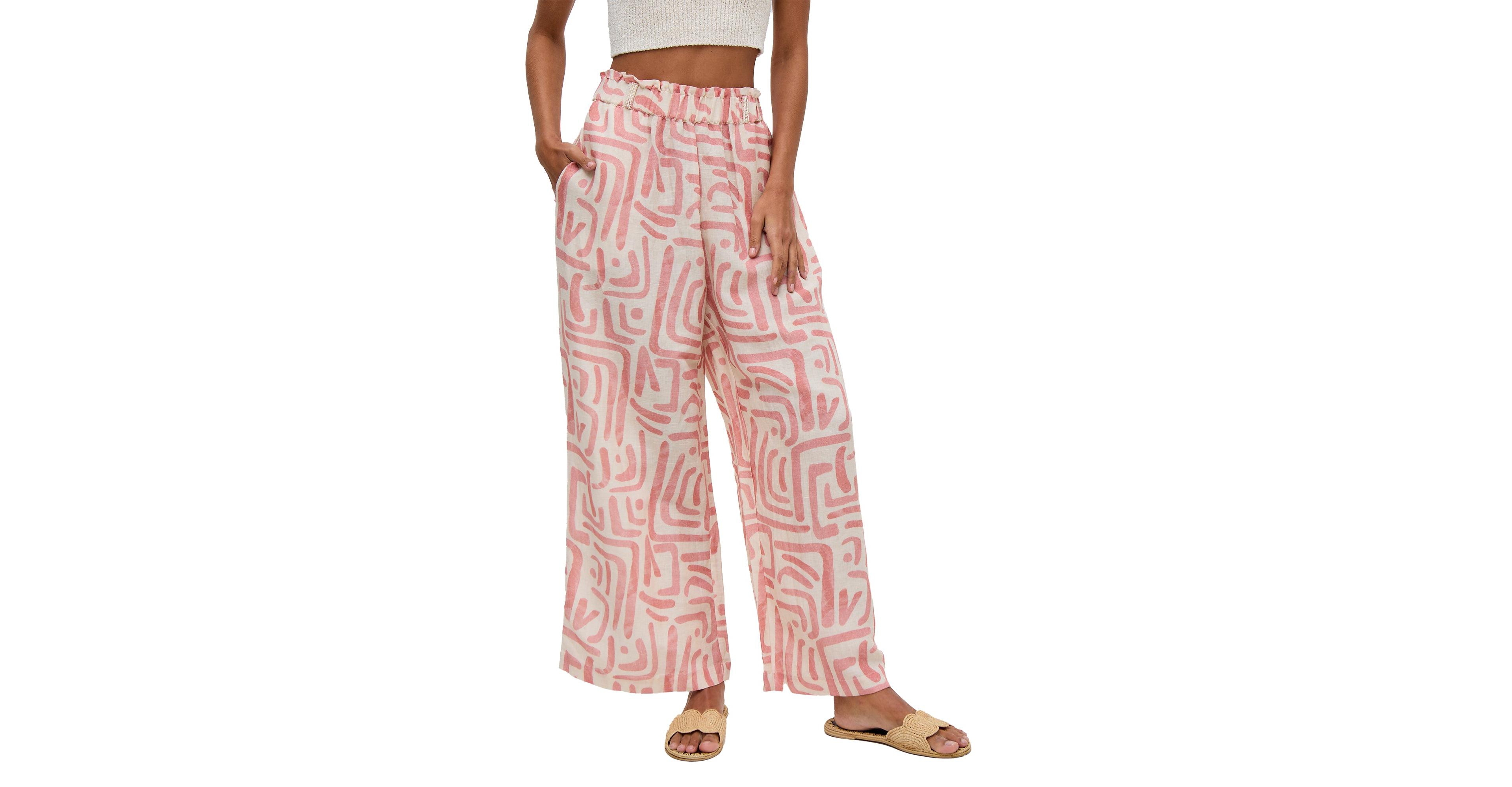 Raffya Women's Pop Front Tie Warhol Print Pants