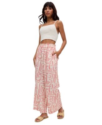 Women's Pop Front Tie Warhol Print Pants