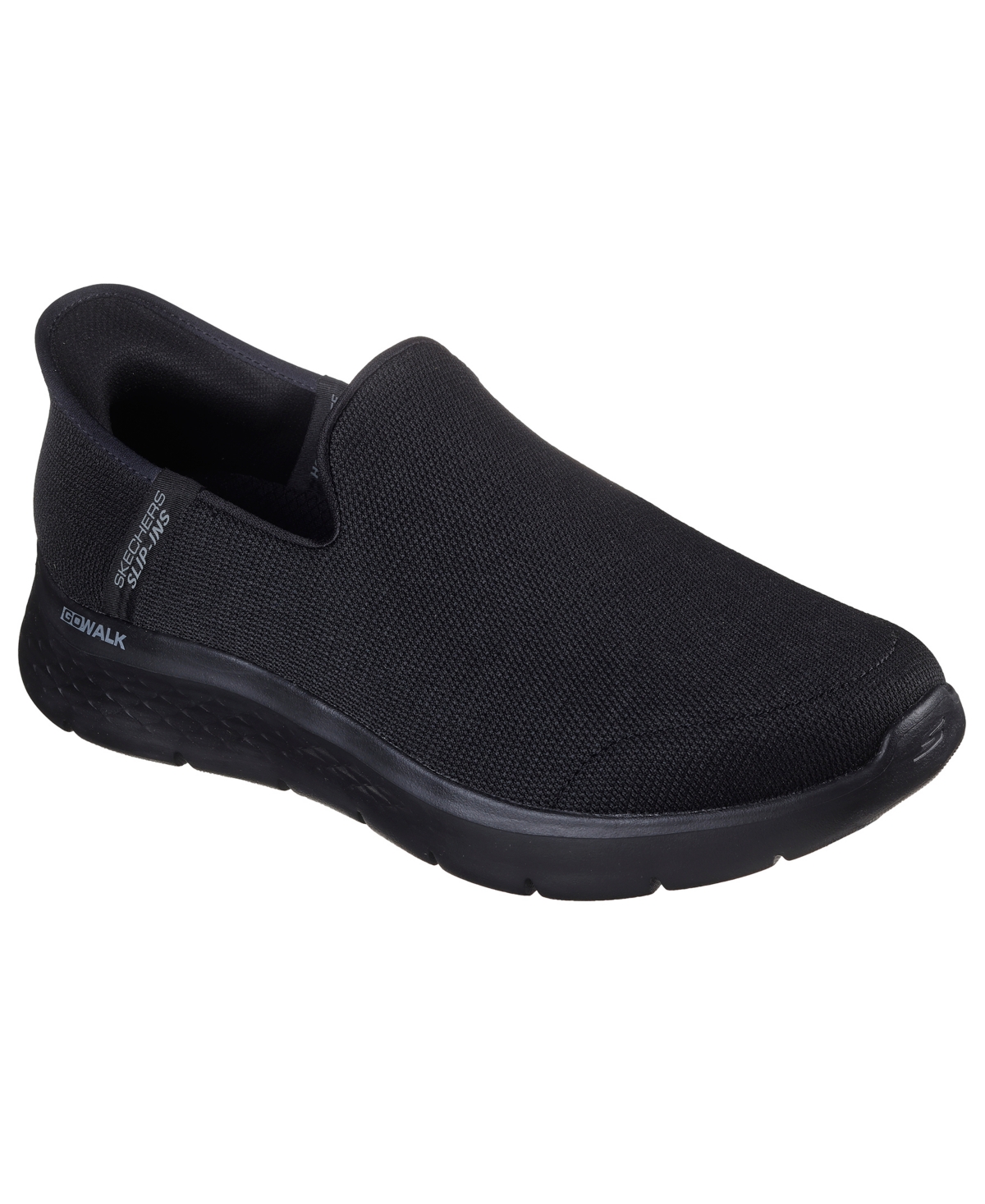 Men's Slip-Ins: Go Walk Flex - Louis Memory Foam Slip-On Casual Sneakers from Finish Line - Black