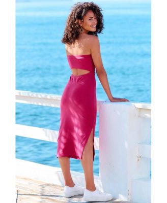 Women's Strapless Back Cutout Dress