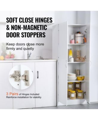 Kitchen Pantry Cabinet with Shelves for Food Storage and Organization