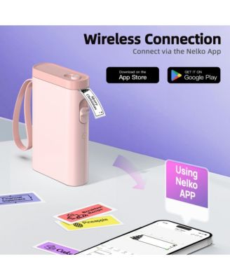 Label Maker Machine with Tape, P21-A Bluetooth Label Printer, Wireless Mini Label Makers with Multiple Templates for Organizing, Office, Home