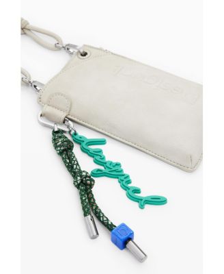 Women's Mobile holder leather-effect logo