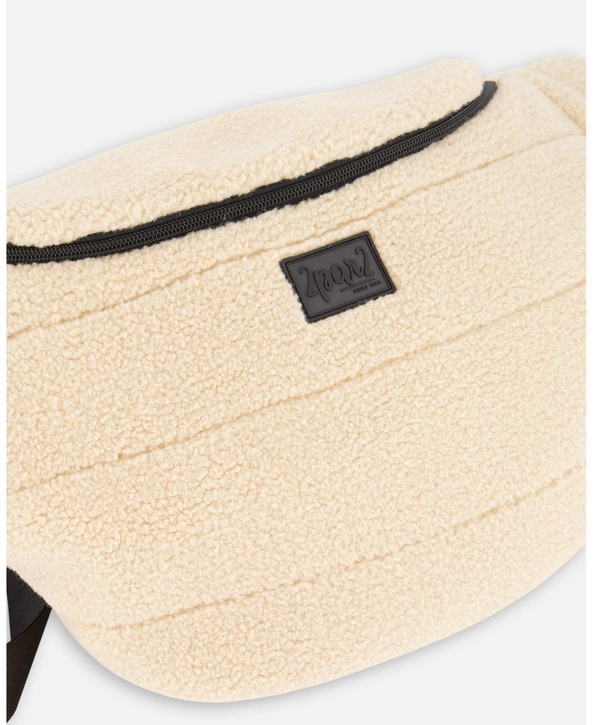 Deux par Deux Adult Unisex Sherpa Diaper Changing Sling Bag Beige - Adult